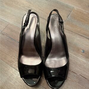 Nine West Black Patent Leather Heels